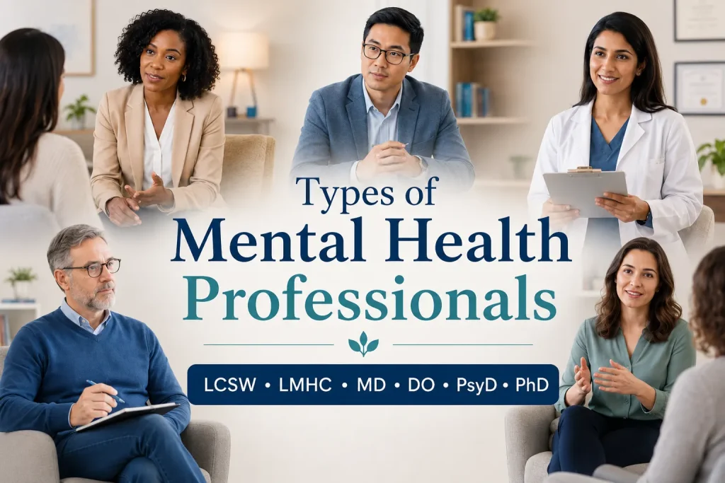 Types of Mental Health Professionals_min types of mental health professionals graphic